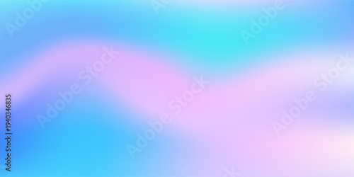 Iridescent holographic foil background pearl gradient shimmer. Pastel pink blue liquid glass light effects. Aurora texture, soft hologram pattern, frost sky, cloud gradient, spring backdrop. Vector