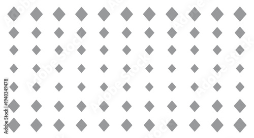 Gray diamond shapes pattern on white background.