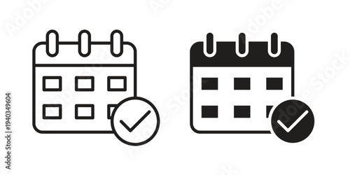 Reservation icon Symbol for App and Web UI Design Vectors