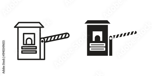 Road toll icon Symbol for App and Web UI Design Vectors