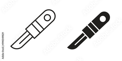 Scalpel icon Symbol for App and Web UI Design Vectors
