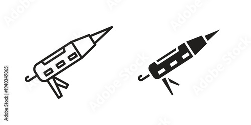 Sealants gun icon Symbol for App and Web UI Design Vectors