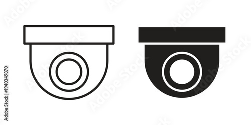 Security camera icon Symbol for App and Web UI Design Vectors