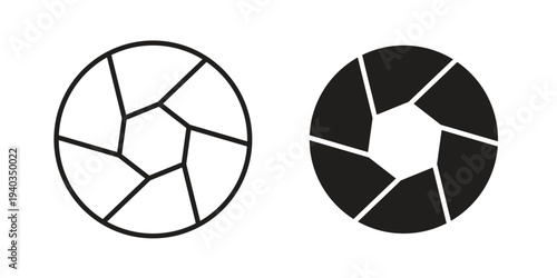 Shutter icon Symbol for App and Web UI Design Vectors