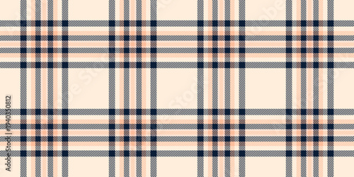 Merry pattern textile plaid, selection texture background seamless. Gentle vector fabric tartan check in antique white and dark colors.