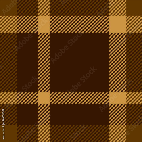Service seamless check vector, classical texture textile tartan. Many background pattern plaid fabric in dark and orange colors.