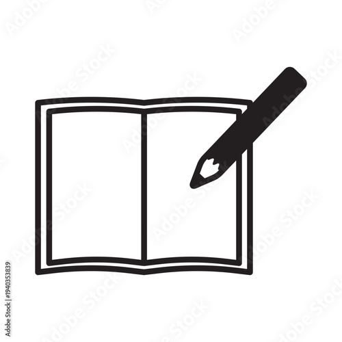 福利厚生アイコン　勉強　ノート