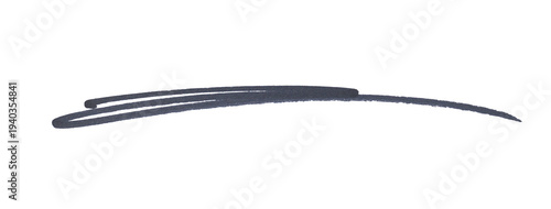 Fotografie Hand-drawn scribble underline line PNG isolated on transparent background