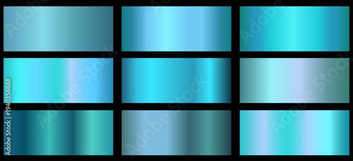 Light blue metallic gradient for text design and bulletin boards, infographics. Metallic blue gradient. light blue palette.