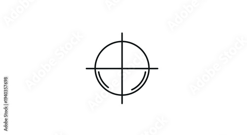 Simple black target icon on white background.