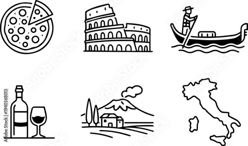 Italy culture travel landmarks icons