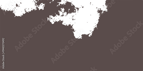 Abstract grunge vector background with ink splashes featuring a global world map illustration of earth continents for travel and geography design
