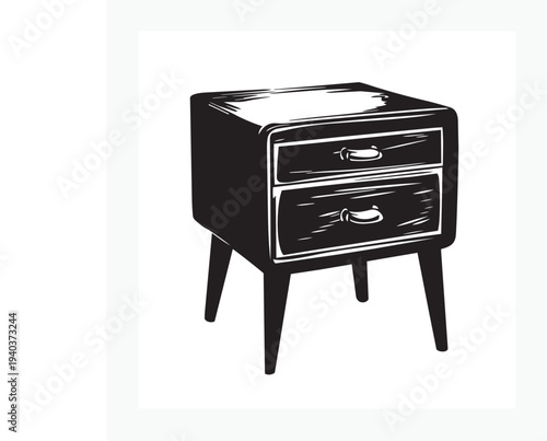 antique bedside table