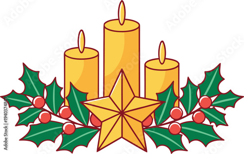 Yule Winter Celebration Symbol., Yule Festival Holiday Tradition. Yule Winter Solstice Celebration. Yule Seasonal Celebration Concept. Yule Holiday Tradition Symbol. Yule Winter Festival Theme