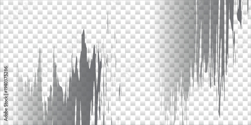 Manga comic effect on transparent background. Motion radial lines for comic book. Vector illustration of manga speed frame or exploding splash