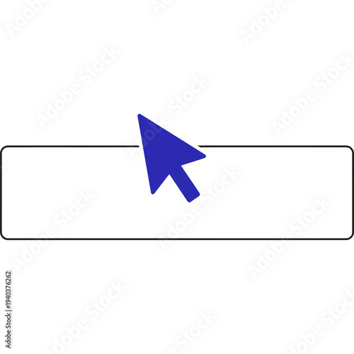 Selection Icon: A digital icon of a blue cursor, strategically positioned over a rectangular selection box, inviting interaction and signifying choice.