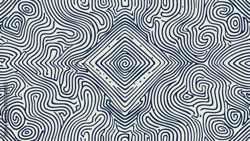 Abstract Geometric Line Pattern Background with Diamond Shape