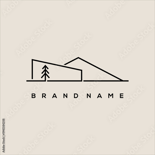 Wallpaper Mural Mountain Resort Villa Outdoor Minimalist Logo Torontodigital.ca