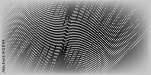 Smooth vector transition from black to white with straight broken lines. Modern vector background for transition from one image to another