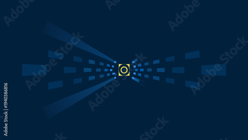 Abstract Digital Technology Data Network Background Vector