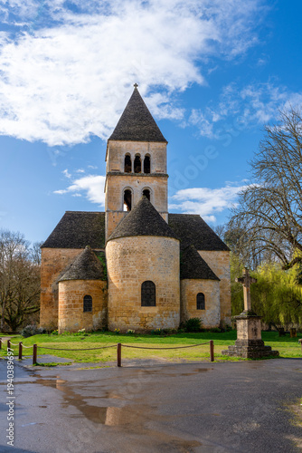 Принти на полотні France, the romanesque church of Saint-Léon-sur-Vézère in South Western France