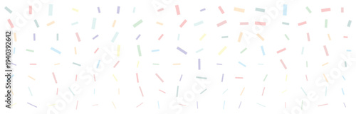 A colorful confetti explosion fills the air with sprinkles scattered everywhere in a joyful celebration scene viewed from above