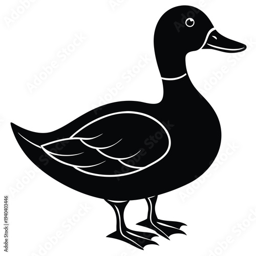 Rubber duck / ducky bath toy flat icon for apps and websites