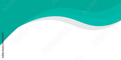 Abstract Teal Wave Background With Smooth Ocean-Inspired Curves For Modern Business Headers And Banners