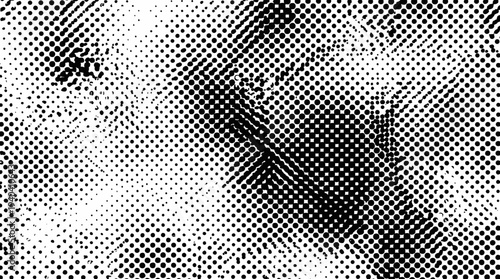 Black and white halftone pattern texture.