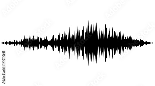 Sound wave pattern on white background.
