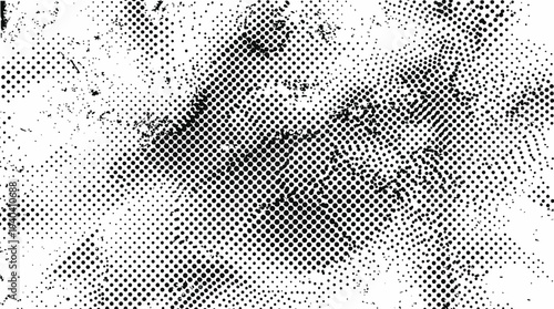 Black and white halftone pattern texture.