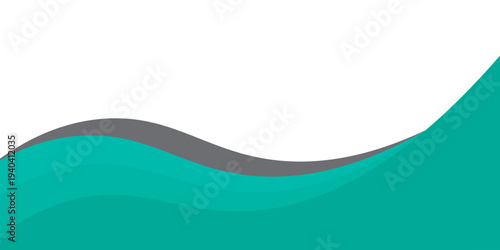 Monochrome Abstract Wave Background With Layered Curves and Minimal Abstract Teal Wave Background With Smooth Curves for Modern Business and Marketing DesignsModern Design for Templates