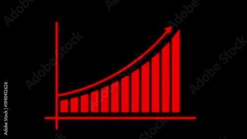 Business growth concept in graph chart Excellent financial Status of Corporate Business rise up by yearly, Marketing sales profit increasing to future target on background.... 