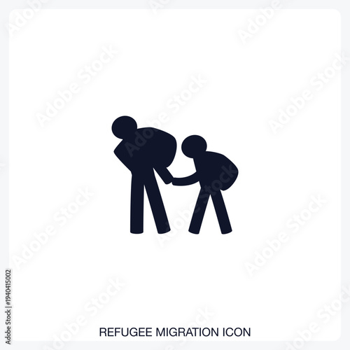 Refugee Migration Icon