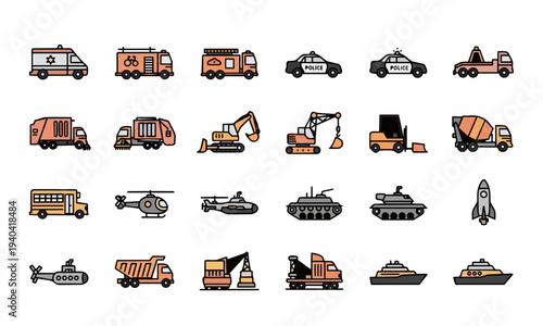 Jewelry and Accessories Icon Set