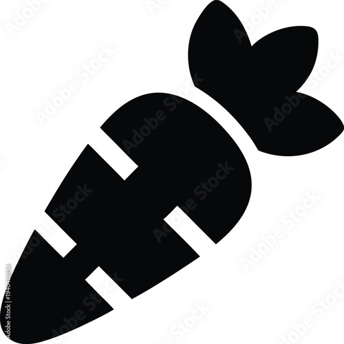 carrot top silhouette vector illustration on transparent background