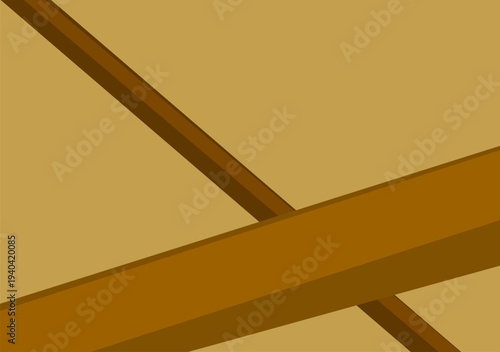 Golden brown background with 2 intersecting bars