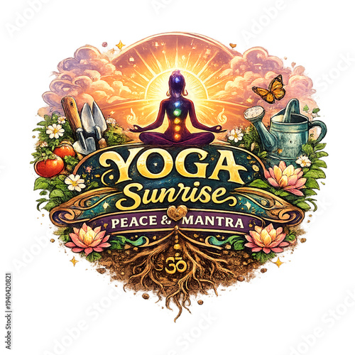 sunrise meditation, peace mantra meditation, sunrise yoga meditation, morning meditation concept, peaceful sunrise mindfulness, spiritual sunrise meditation, calm morning mantra, meditation at sunrise