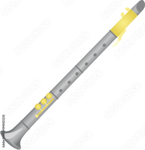 Simple little saxophone. vector illustration