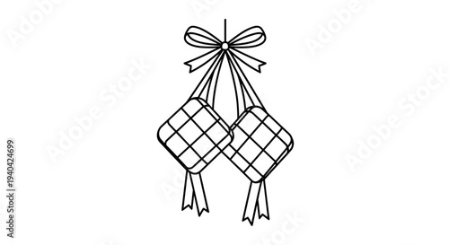 Black and White Omamori Amulets.