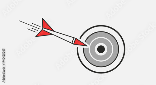 Dart Hitting Target Center.