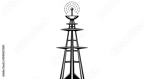 Radio Tower Antenna Broadcast Signal Transmission Communication Technology