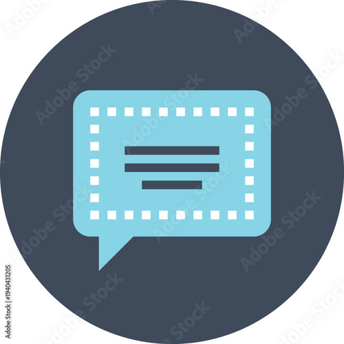 Modern speech bubbles flat line vector illustration icon design concept.