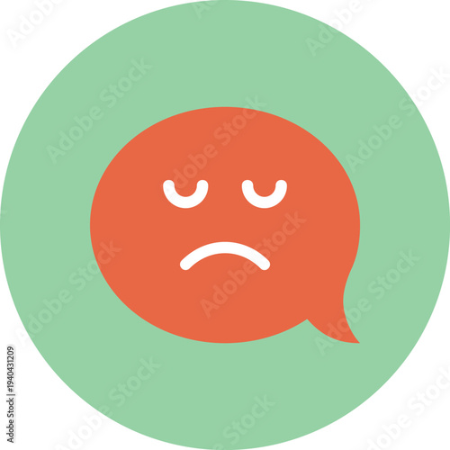 Modern speech bubbles flat line vector illustration icon design concept.