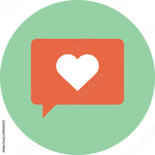 Modern speech bubbles flat line vector illustration icon design concept.