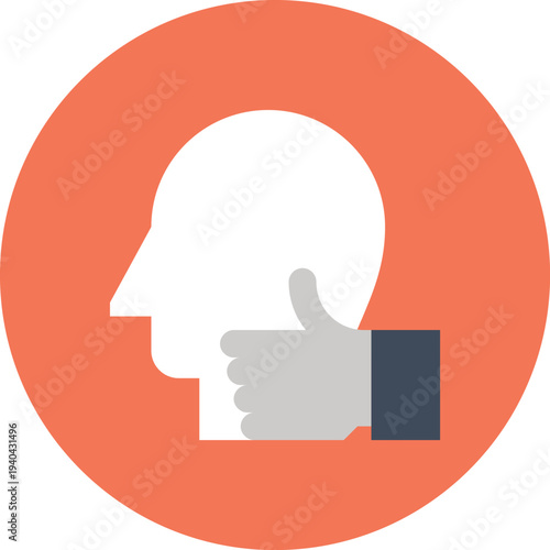 Modern good job flat line vector illustration icon design concept. Icon for mobile and web graphics. Flat symbol, logo creative concept. Simple and clean flat pictogram