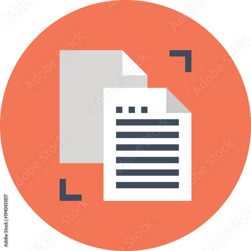 Modern file management flat line vector illustration icon design concept. Icon for mobile and web graphics. Flat symbol, logo creative concept. Simple and clean flat pictogram