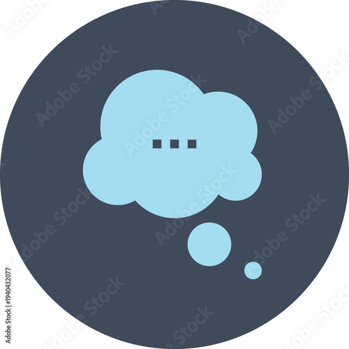 Modern speech bubbles flat line vector illustration icon design concept.