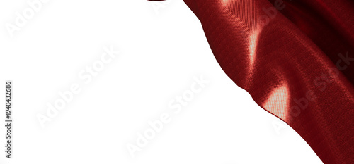 Close up shot of rich red f...