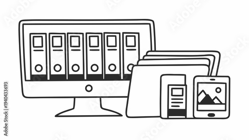 Digital data management and information organization across multiple devices and platforms